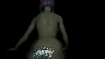POV Robot Girl Strip tease