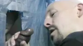 As Requested ...more Gloryhole Sucking On Black Dick