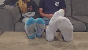 Chrissy and Dan sweaty socks