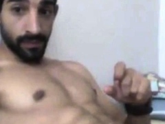 Turkish handsome hunk with big cock cumming