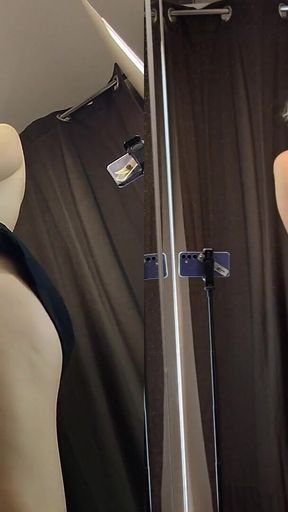 Spectacular moment from &quot;Camera in fitting room on pink pussy of blonde with big tits. Sexy blonde try on haul clothes&quot;