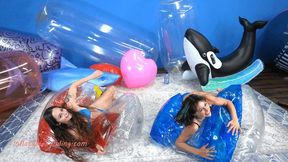 Momo and Jessie Deflate Many Inflatables HD WMV (1920x1080)