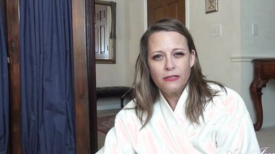 AuntJudys - Your Busty 52yo StepAunt Jayden Jacks You Off & Sucks Your Cock (POV)