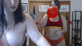 Balloon Blowing with Lucy