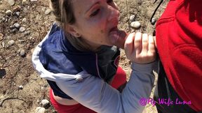 photoshoot at the river and double fuck with luna