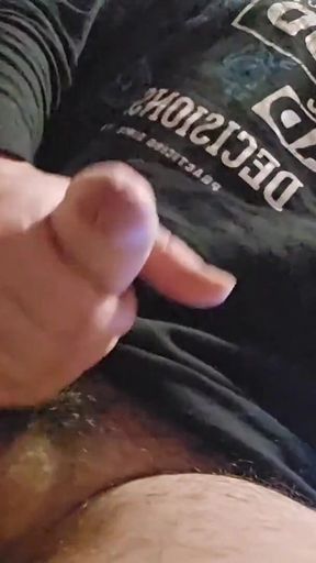 Waiting for My Morning Coffee Turned Into Horny Masturbation with a Cumshot on the Floor