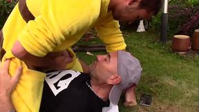 3 JESS ROYAN fucked raw by ihs friend dressed in POKEMON in the garden