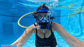 Carissa in FFM Bounty Hunter training and strip tease