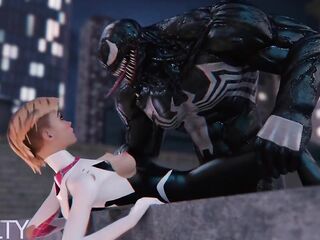 Venom banged Gwen (CG Anime)