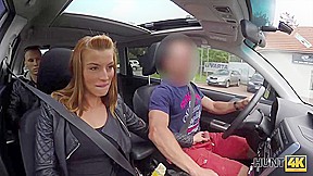 HUNT4K. Hottie has crazy sex for money in the strangers car
