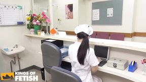 Naughty Japanese Nurse Gets Pussy Fucked with Tongue by Her Doctor After Seducing Him