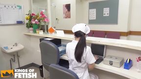 Naughty Japanese Nurse Gets Pussy Fucked with Tongue by Her Doctor After Seducing Him
