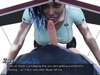 Stranded in Space - Sexy Oral pleasure by Vitiligo Angel