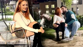 Hot Russian Teen First Time With A Woman At Park Entrance