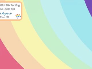 *** TRAILER MERELY *** Rainbow Bikini POV Banging Machine - Solo Angel