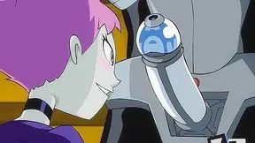 Teen Titans Cyborg gets his dick sucked by Jinx