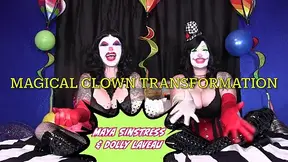Magical Clown Transformation with Maya Sinstress & Dolly Laveau