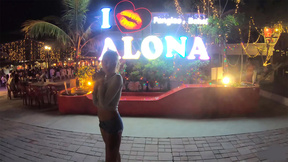 Amateurs enjoy fire show & sex at home after with booty Thai GF