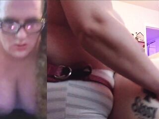 Female-dominant Luna pegs Sissy Brie