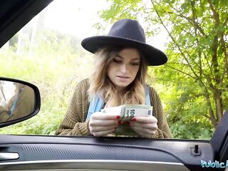 Public Agent Large bazookas hitchhiker Nicole Rae large jock public pov oral sex