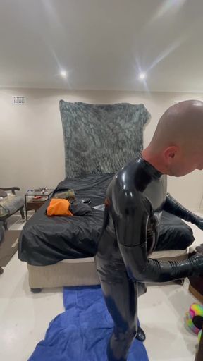 Full Rubber Suit-up Commplete Latex Transformation