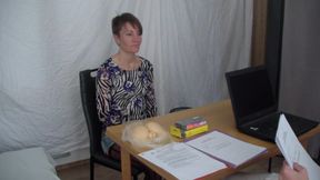 Complete sexual medical examination of a young sexy woman - part 1