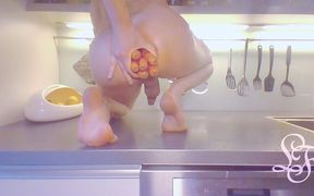 How Many Carrots Can This Bunny Fit in Her Ass?
