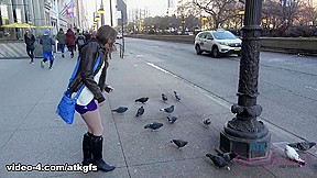 Norah Nova in Norah Is Digging The Chicago Museums, But She Never Stops Teasing - ATKGirlfriends