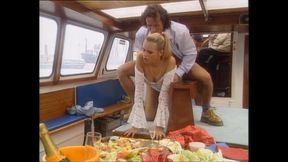 Fantastic Blonde Sexy MILF Fucked on the Boat and Cumshot in Mouth by a Big Cock