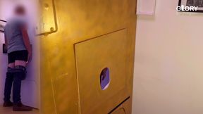 Young farmer at the gloryhole - Suddenly cumming in the mouth &amp; blowing each other