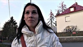 Pretty Dark Haired Girl Surprises Stranger With Huge Tits