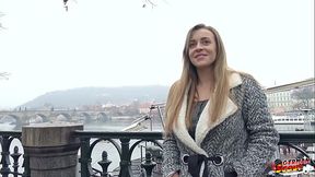 GERMAN SCOUT - Big saggy natural Tits Girl Josephine Jackson Pickup for Casting Fuck