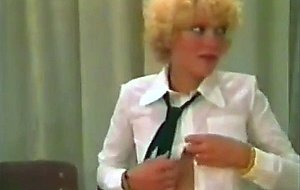 Vintage school uniform classroom orgy classic