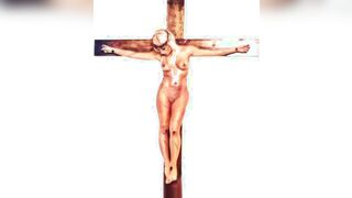 Female Jesus Crucified Naked Spanish Latin America New And Improved