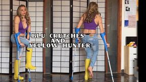 Blue Crutches and Yellow Hunter