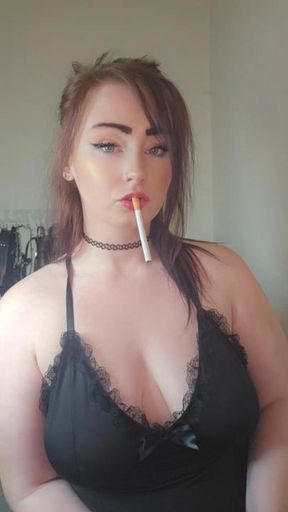 Smoking in my little black dress