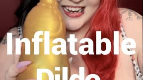 Inflatable dildo