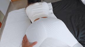 miss savage s sloppy blowjob with cumshot on tits