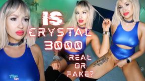 Is Crystal 3000 Real Or Fake? An in depth look at a fembot who absolutely refuses to admit she's AI.