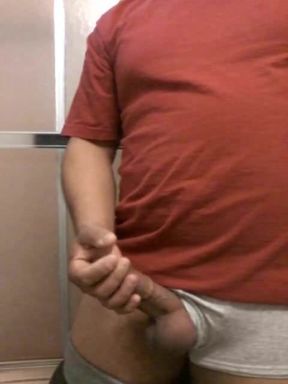stroking my fat dick