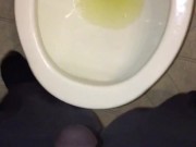 FTM Transgender - First Time using a Stand to Pee hollow silicone packer device just to demonstrate