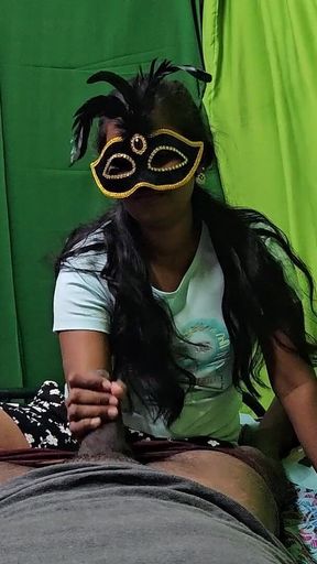 Tamil Wife Handjob to Husband Friend