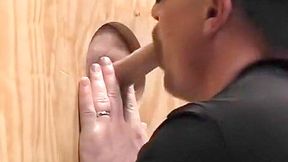 Gay Star Sucks A Stranger's Cock At A Glory Hole