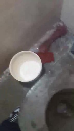 18-year-old prisoner throws away a lot of milk