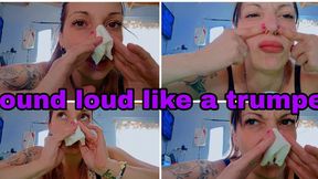 The pleasure of blowing my nose: loud, wet and uninhibited