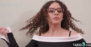Seductive teacher explores taboo desires with her eager student in a steamy encounter.