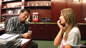 Cute Teen Shyla Jameson tempted by her Big Dick&#x1F32D; Boss