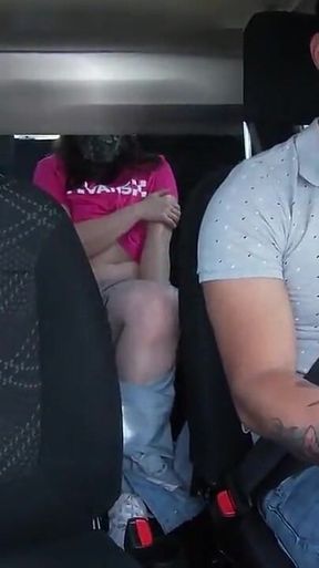 Beautiful *** Masturbates Inside My Uber and Does Not Realize That I Am Recording Her