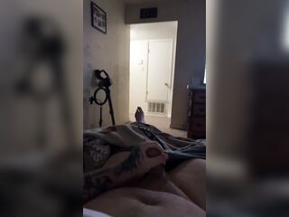 Masturbating during the time that people in the next room