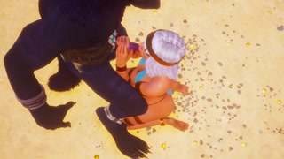 Big Breasted Blonde POV Blowjob Furry Werewolf